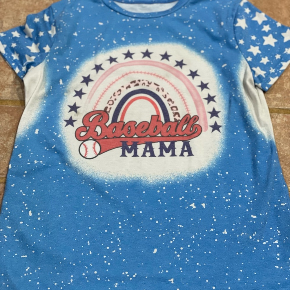 Baseball mama tee